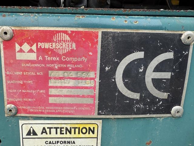 Terex Powerscreen Chieftain 1400 - Annet utstyr: bilde 5 Terex Powerscreen Chieftain 1400 - Annet utstyr: bilde 5