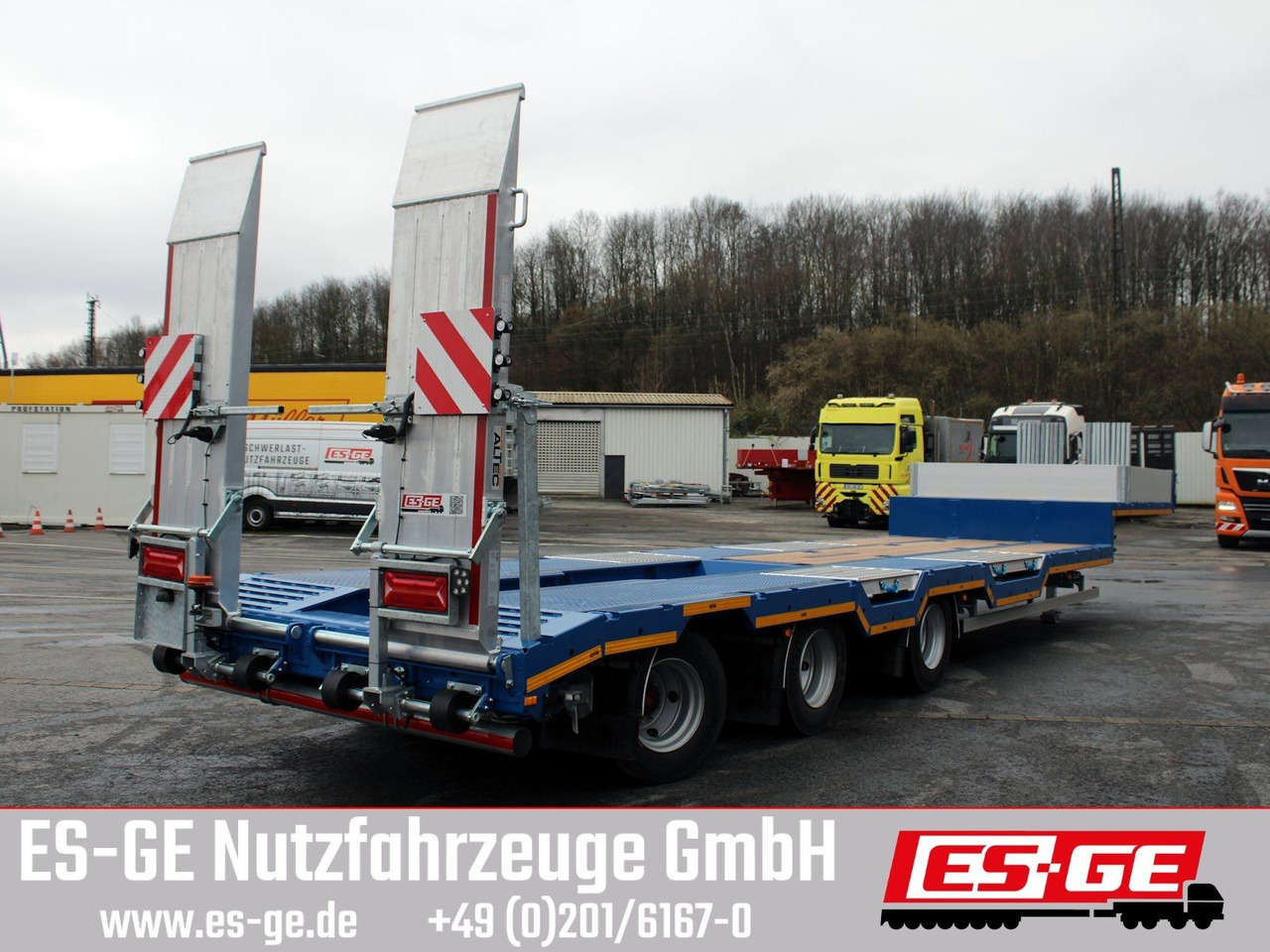 ES-GE 3-Achs-Satteltieflader - Radmulden - Lavloader semitrailer: bilde 3 ES-GE 3-Achs-Satteltieflader - Radmulden - Lavloader semitrailer: bilde 3