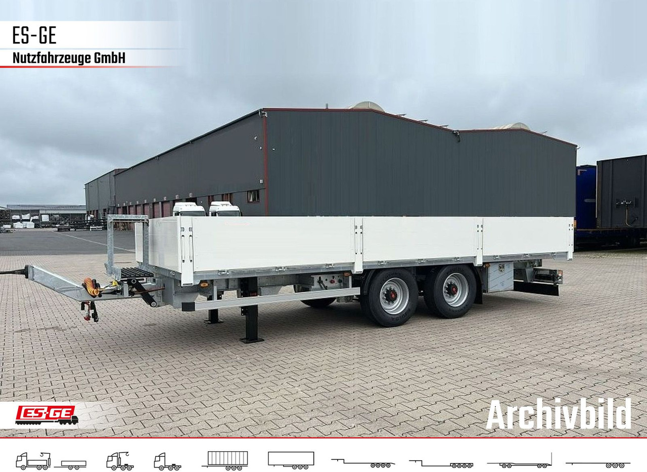 ES-GE Tandem-Anhänger Bordwände, CV, Rungen - Planhenger/ Flathenger: bilde 1 ES-GE Tandem-Anhänger Bordwände, CV, Rungen - Planhenger/ Flathenger: bilde 1