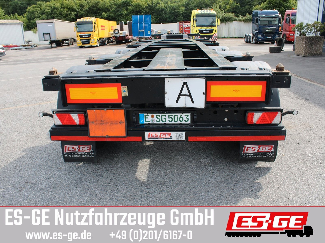 Kögel Port 40 simplex, pneumatischer Heckausschub - Container-transport/ Vekselflak semitrailer: bilde 5 Kögel Port 40 simplex, pneumatischer Heckausschub - Container-transport/ Vekselflak semitrailer: bilde 5