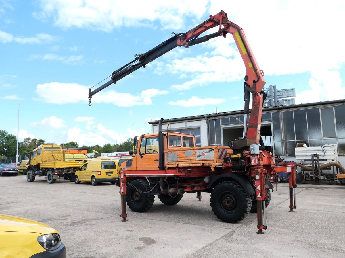 UNIMOG U1450 Palfinger PK 105B AHK STANDHEIZUNG - Planbil, Kranbil: bilde 1 UNIMOG U1450 Palfinger PK 105B AHK STANDHEIZUNG - Planbil, Kranbil: bilde 1