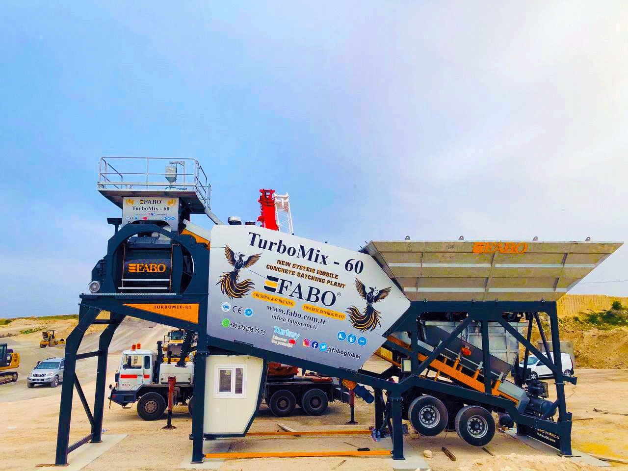 FABO mobile concrete batching plant - Betongfabrikk: bilde 5 FABO mobile concrete batching plant - Betongfabrikk: bilde 5