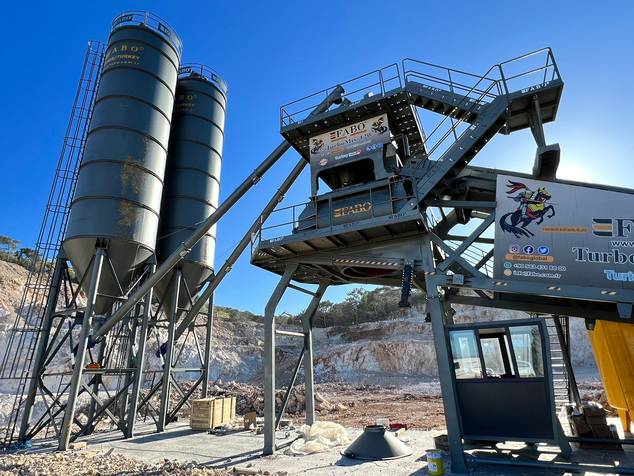 FABO mobile concrete batching plant - Betongfabrikk: bilde 2 FABO mobile concrete batching plant - Betongfabrikk: bilde 2