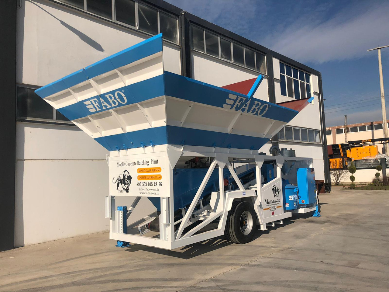 FABO mobile concrete batching plant - Betongfabrikk: bilde 3 FABO mobile concrete batching plant - Betongfabrikk: bilde 3