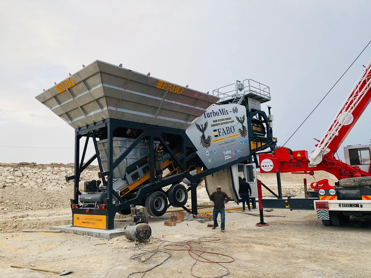 FABO mobile concrete batching plant - Betongfabrikk: bilde 3 FABO mobile concrete batching plant - Betongfabrikk: bilde 3
