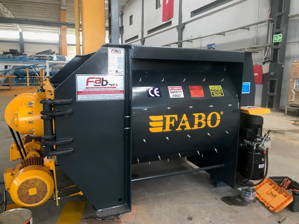 FABO twin shaft mixer - Betongblander: bilde 1 FABO twin shaft mixer - Betongblander: bilde 1