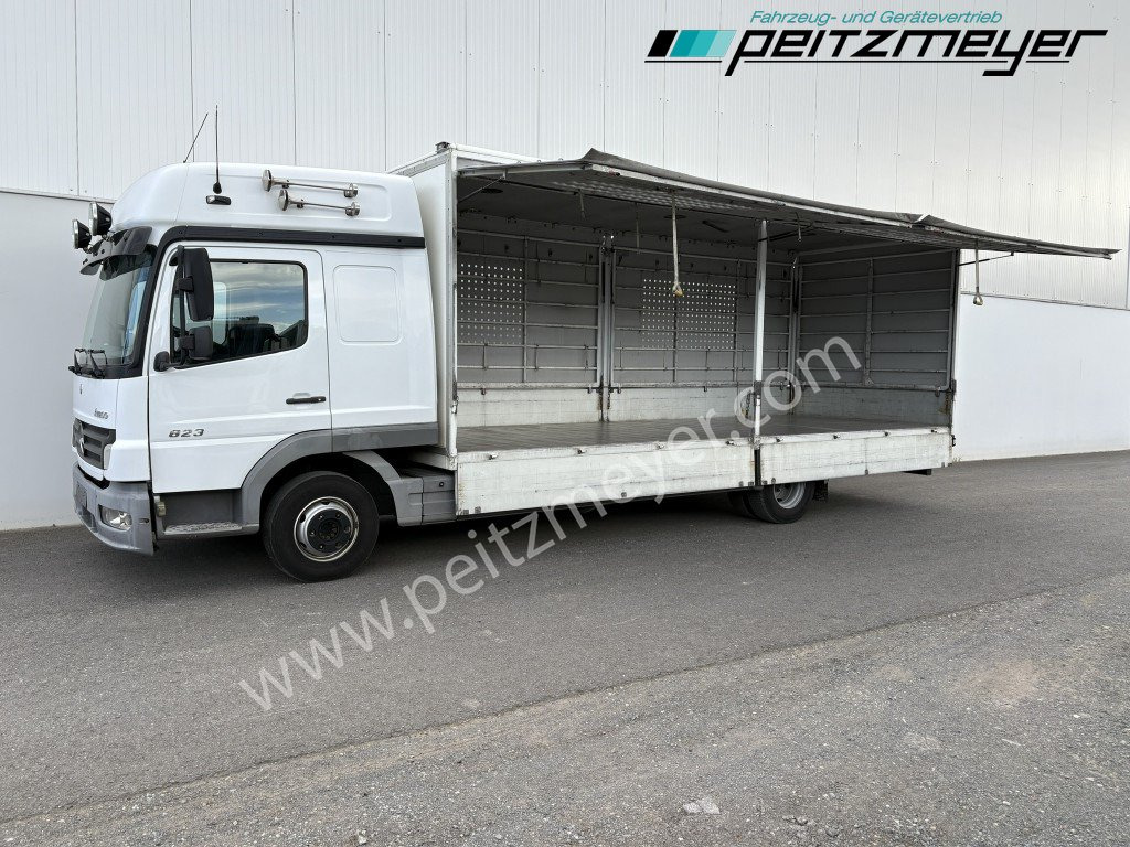 MERCEDES-BENZ Atego 823 L Geflügelpritsche L - Fahrerhaus, Klima, 2 x AHK - Skapbil: bilde 1 MERCEDES-BENZ Atego 823 L Geflügelpritsche L - Fahrerhaus, Klima, 2 x AHK - Skapbil: bilde 1
