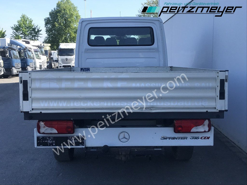 Varebil med plan, Varebil med dobbelt førerhus MERCEDES-BENZ Sprinter 316 CDI Maxi - Doka: bilde 6