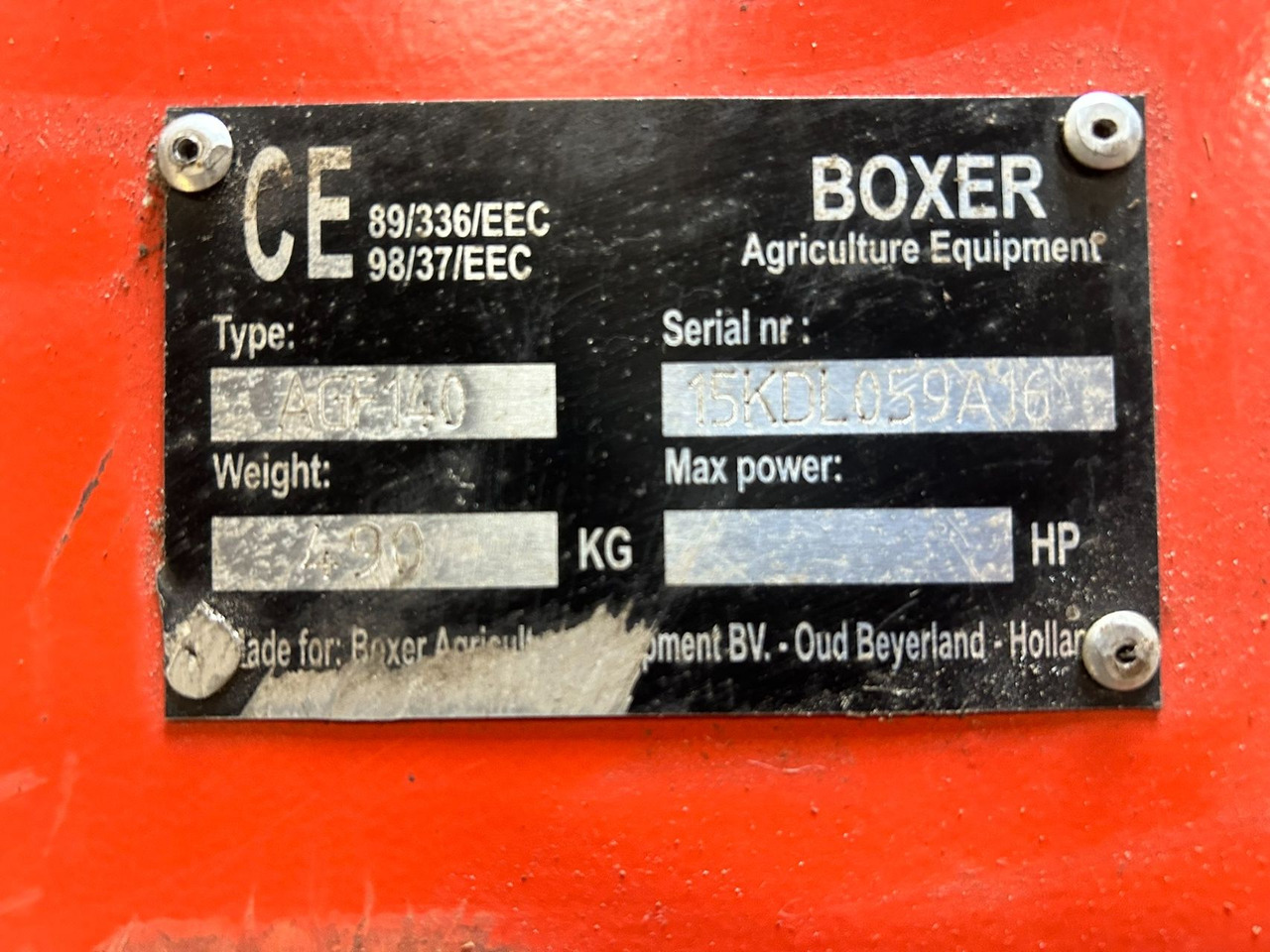 Boxer Boxer agroculture agf140 - Sidemontert beitepusser: bilde 4 Boxer Boxer agroculture agf140 - Sidemontert beitepusser: bilde 4