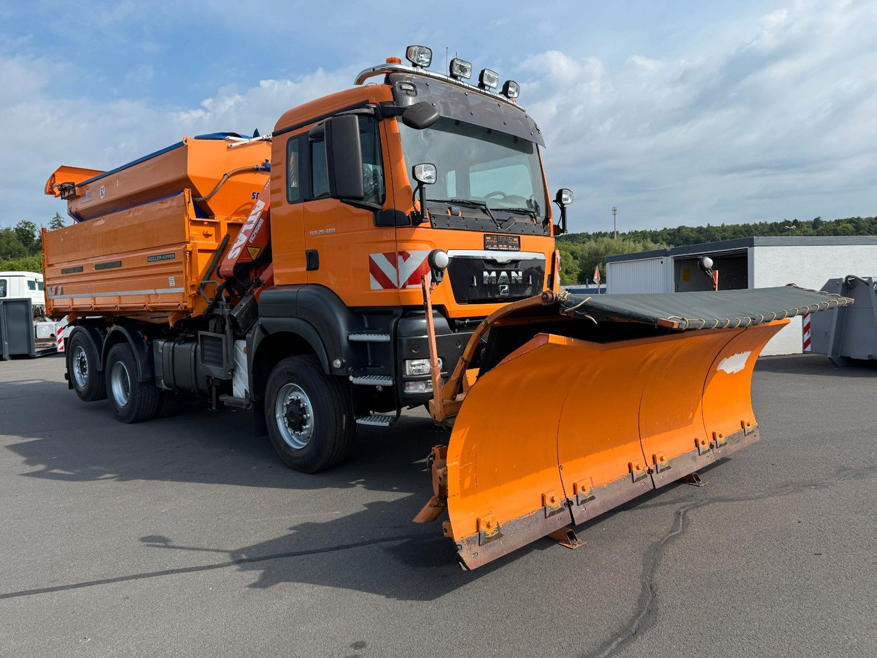 MAN TGS 28.400 6x4-4 BL Kipper / Kran / Winterdienst - Tippbil, Kranbil: bilde 2 MAN TGS 28.400 6x4-4 BL Kipper / Kran / Winterdienst - Tippbil, Kranbil: bilde 2