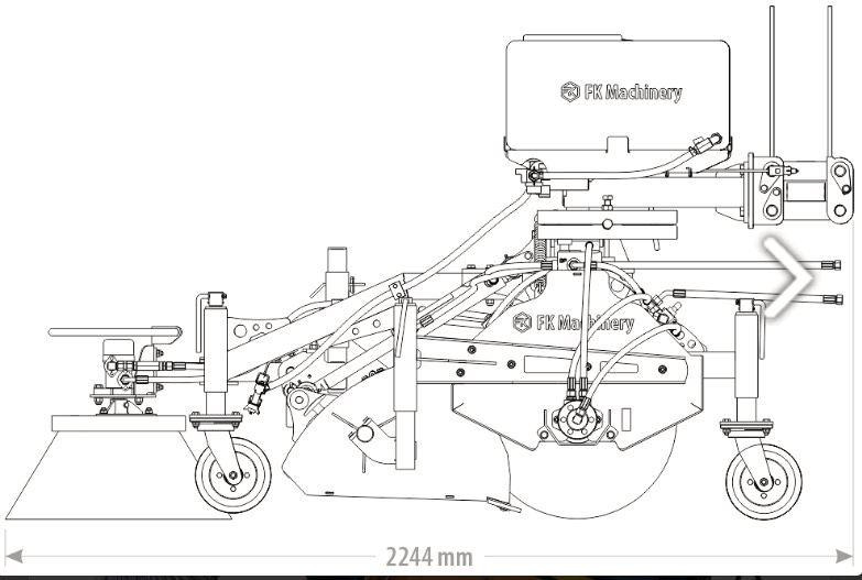 Kehrmaschine 1,2m 1,5m 1,8m 2,3m Schlepper Radlader Teleskoplader - Kostemaskin: bilde 2 Kehrmaschine 1,2m 1,5m 1,8m 2,3m Schlepper Radlader Teleskoplader - Kostemaskin: bilde 2