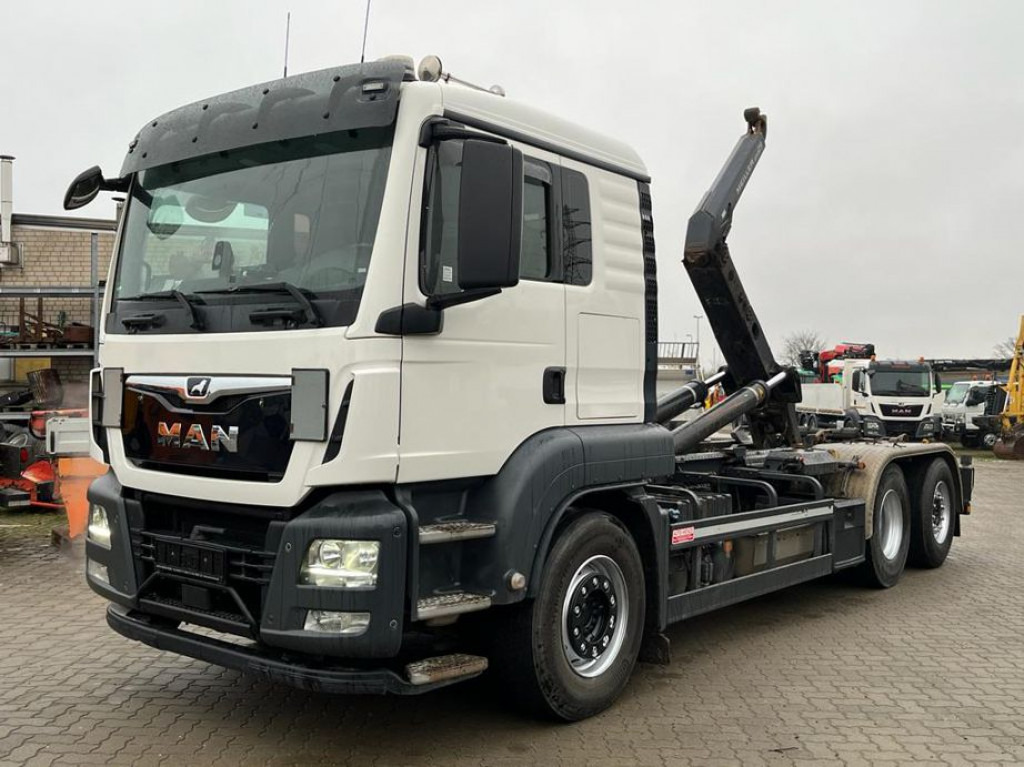 MAN TG-S 26.460 6x2-2 BL Abrollkipper Meiller, Funk - Krokbil: bilde 1 MAN TG-S 26.460 6x2-2 BL Abrollkipper Meiller, Funk - Krokbil: bilde 1