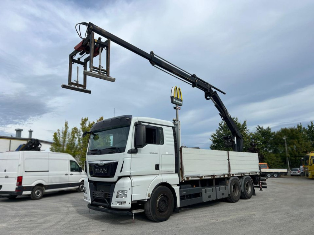 MAN TG-X 26.440 6x4 Pritsche Heckkran Hiab XS 166 - Planbil, Kranbil: bilde 1 MAN TG-X 26.440 6x4 Pritsche Heckkran Hiab XS 166 - Planbil, Kranbil: bilde 1