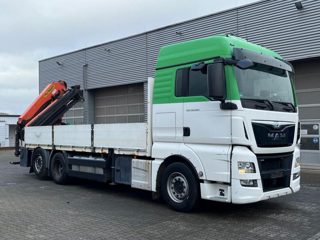 MAN TG-X 26.480 6x2 Pritsche Heckkran Palfinger 2400 - Planbil, Kranbil: bilde 2 MAN TG-X 26.480 6x2 Pritsche Heckkran Palfinger 2400 - Planbil, Kranbil: bilde 2