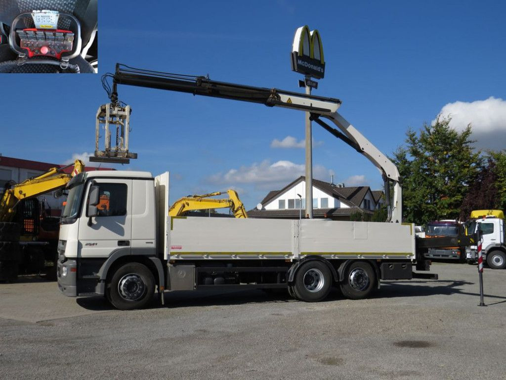 Mercedes-Benz Actros 2541 L6x2 Pritsche Heckkran Funk - Kranbil, Planbil: bilde 2 Mercedes-Benz Actros 2541 L6x2 Pritsche Heckkran Funk - Kranbil, Planbil: bilde 2