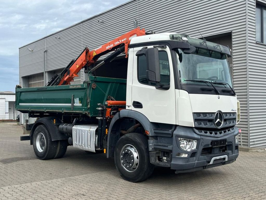 Mercedes-Benz Arocs 1835 K 2-Achs Kipper Kran Atlas 126.3 - Tippbil, Kranbil: bilde 2 Mercedes-Benz Arocs 1835 K 2-Achs Kipper Kran Atlas 126.3 - Tippbil, Kranbil: bilde 2