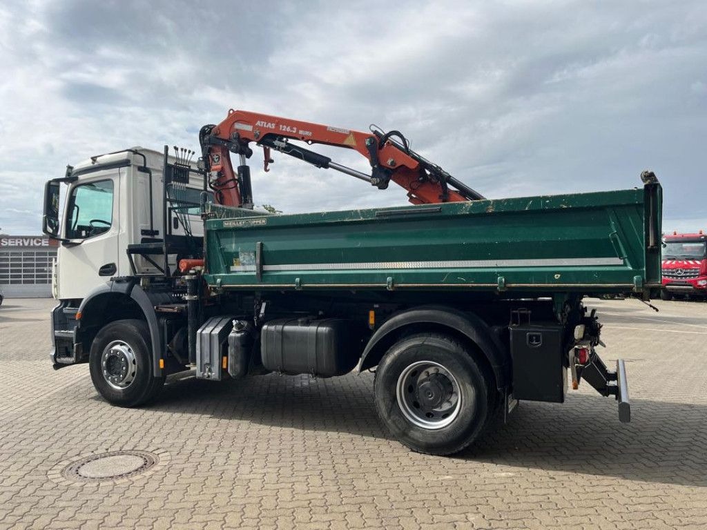 Mercedes-Benz Arocs 1835 K 2-Achs Kipper Kran Atlas 126.3 - Tippbil, Kranbil: bilde 3 Mercedes-Benz Arocs 1835 K 2-Achs Kipper Kran Atlas 126.3 - Tippbil, Kranbil: bilde 3