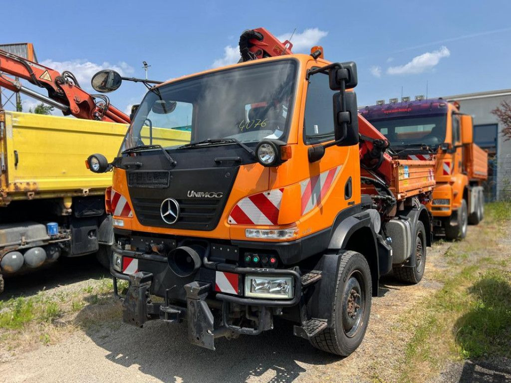 Mercedes-Benz Unimog U20 2-Achs Allradkipper Kran Palfinger Kr - Tippbil, Kranbil: bilde 5 Mercedes-Benz Unimog U20 2-Achs Allradkipper Kran Palfinger Kr - Tippbil, Kranbil: bilde 5