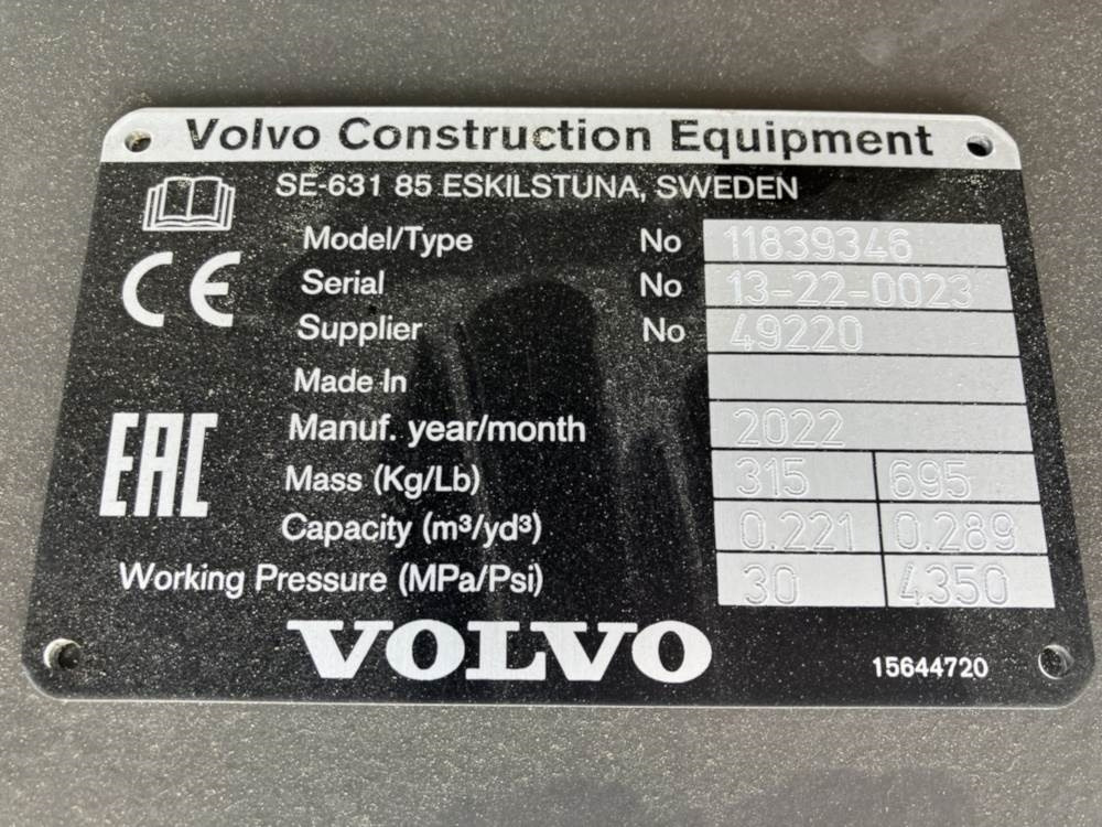 Volvo Böschungslöffel schwenkbar - Festanbau - Traktorgraver: bilde 4 Volvo Böschungslöffel schwenkbar - Festanbau - Traktorgraver: bilde 4