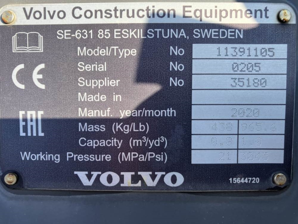 Volvo Klappschaufel mit Messer -P Aufnahme - Skuffe: bilde 5 Volvo Klappschaufel mit Messer -P Aufnahme - Skuffe: bilde 5