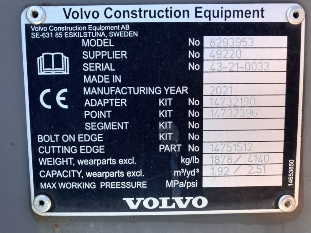 Volvo Tieflöffel mit Zähnen - Festanbau - Traktorgraver: bilde 5 Volvo Tieflöffel mit Zähnen - Festanbau - Traktorgraver: bilde 5