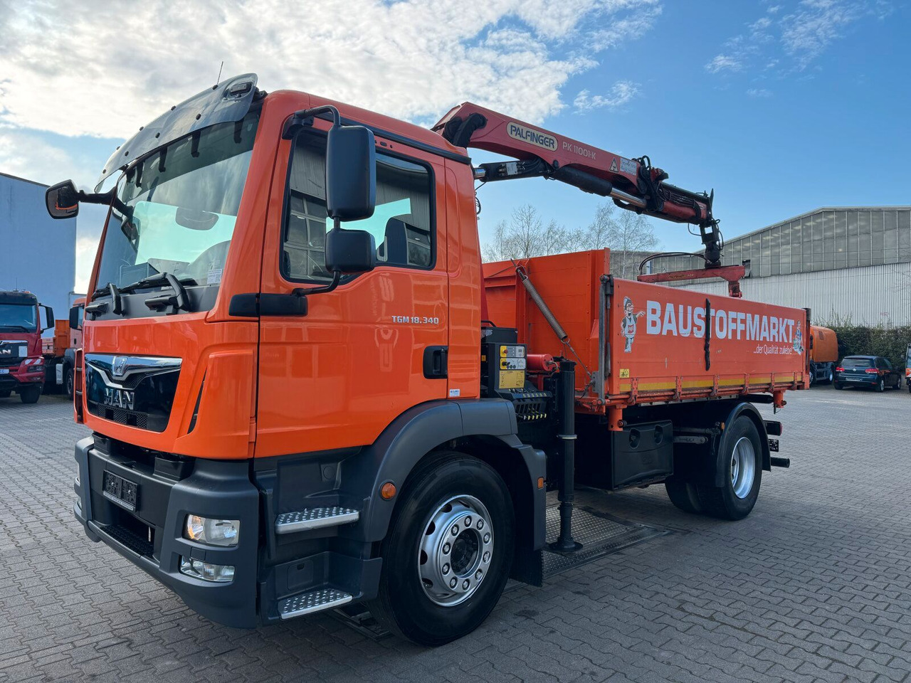 MAN TGM 18.340 4x2 Euro 6 Kipper Kran PK11001.K - Tippbil, Kranbil: bilde 2 MAN TGM 18.340 4x2 Euro 6 Kipper Kran PK11001.K - Tippbil, Kranbil: bilde 2