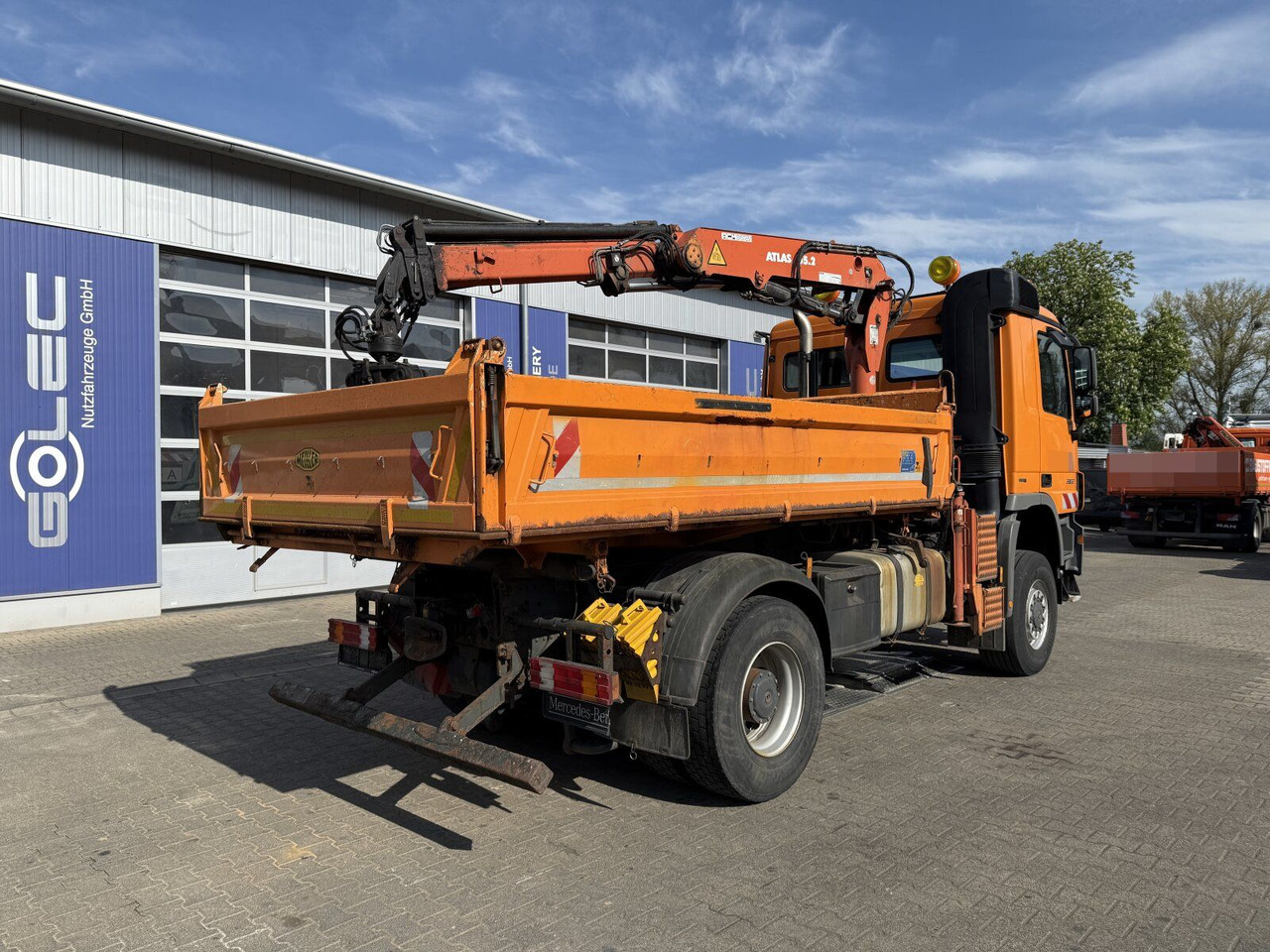 Mercedes-Benz ACTROS 2044 4x4 Kipper Kran ATLAS 65.2 A2L - Tippbil, Kranbil: bilde 3 Mercedes-Benz ACTROS 2044 4x4 Kipper Kran ATLAS 65.2 A2L - Tippbil, Kranbil: bilde 3