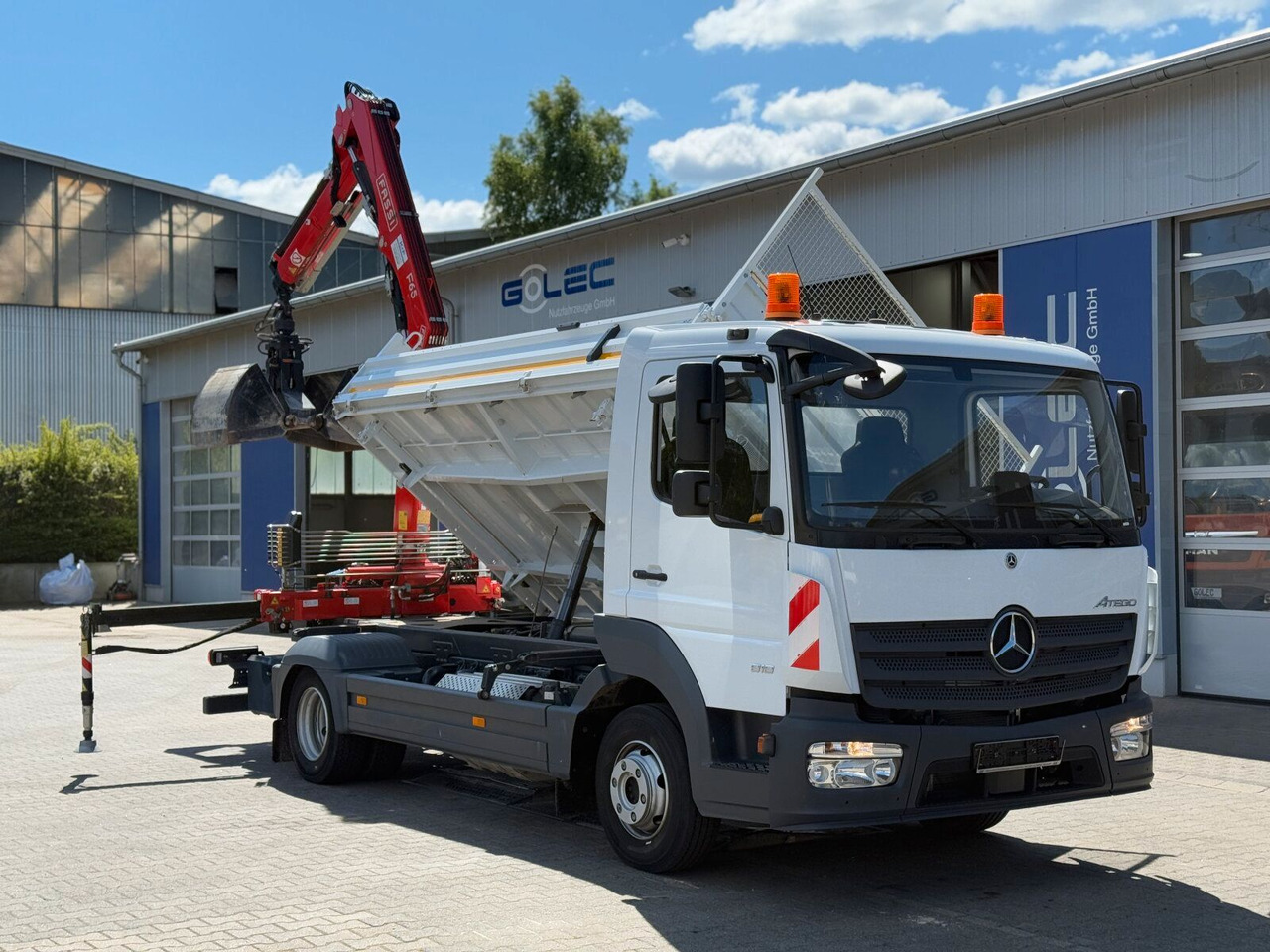 Mercedes-Benz ATEGO 818 4x2 Euro 6 Kipper Kran FASSI F65B.0.22 - Varebil med tipp: bilde 2 Mercedes-Benz ATEGO 818 4x2 Euro 6 Kipper Kran FASSI F65B.0.22 - Varebil med tipp: bilde 2