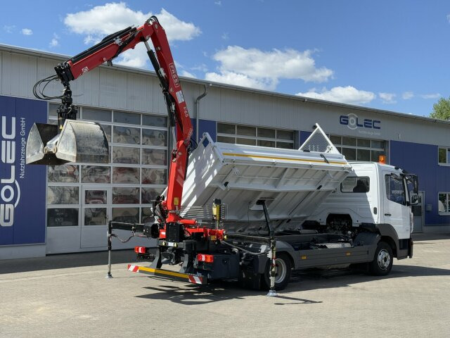 Varebil med tipp Mercedes-Benz ATEGO 818 4x2 Euro 6 Kipper Kran FASSI F65B.0.22: bilde 12