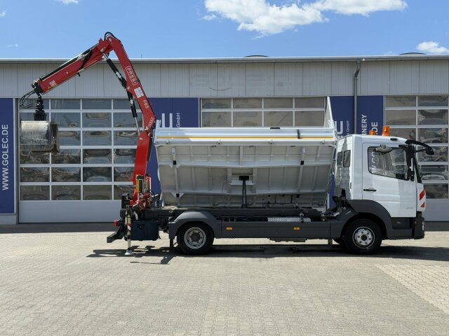 Varebil med tipp Mercedes-Benz ATEGO 818 4x2 Euro 6 Kipper Kran FASSI F65B.0.22: bilde 10