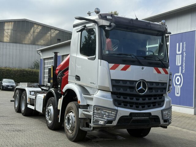 Mercedes-Benz Arocs 3246 8x4 Abrollkipper Kran Palfinger 19001 - Krokbil, Kranbil: bilde 1 Mercedes-Benz Arocs 3246 8x4 Abrollkipper Kran Palfinger 19001 - Krokbil, Kranbil: bilde 1