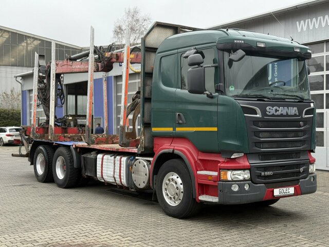 Scania R560 6x4 Holztransport Kran LOGLIFT HIAB 140S79R - Tømmerbil, Kranbil: bilde 1 Scania R560 6x4 Holztransport Kran LOGLIFT HIAB 140S79R - Tømmerbil, Kranbil: bilde 1