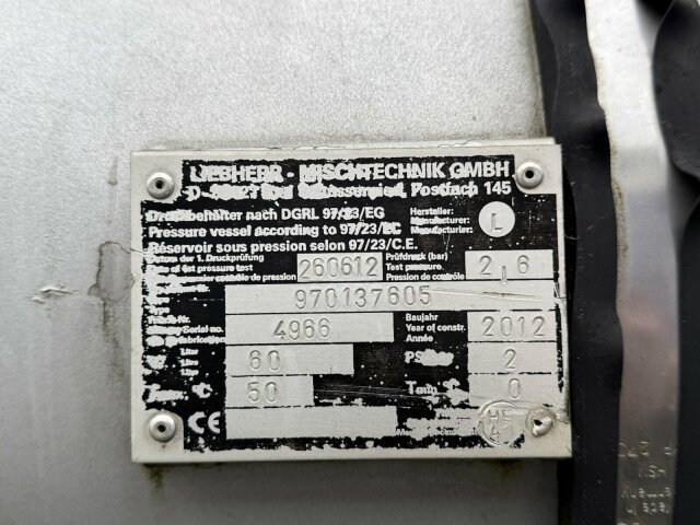 Müller-Mitteltal Liebherr Betonmischer Concrete Auflieger 10 m³ - Semitrailer: bilde 4 Müller-Mitteltal Liebherr Betonmischer Concrete Auflieger 10 m³ - Semitrailer: bilde 4