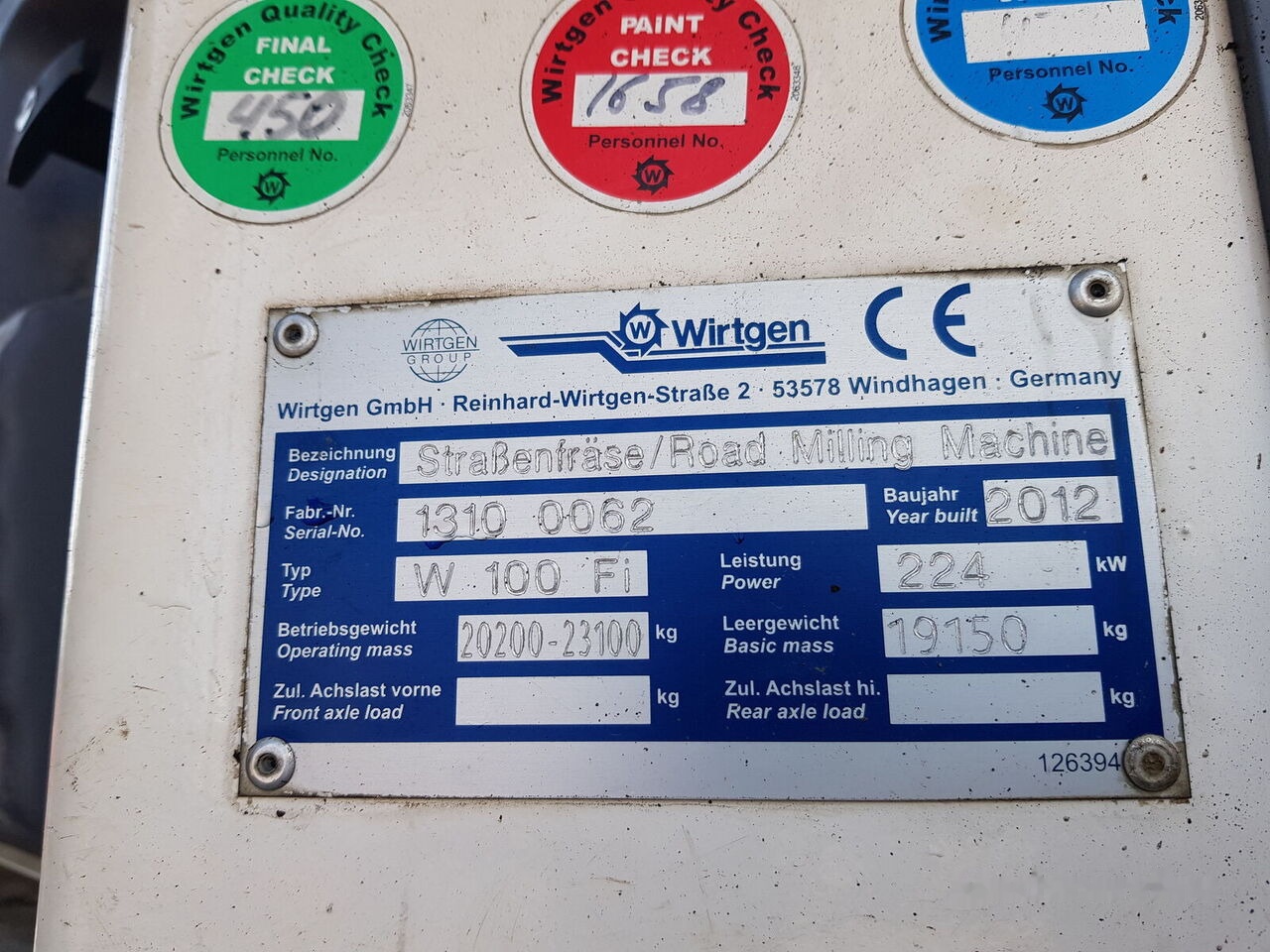 Wirtgen w100Fi - Asfaltfres: bilde 5 Wirtgen w100Fi - Asfaltfres: bilde 5