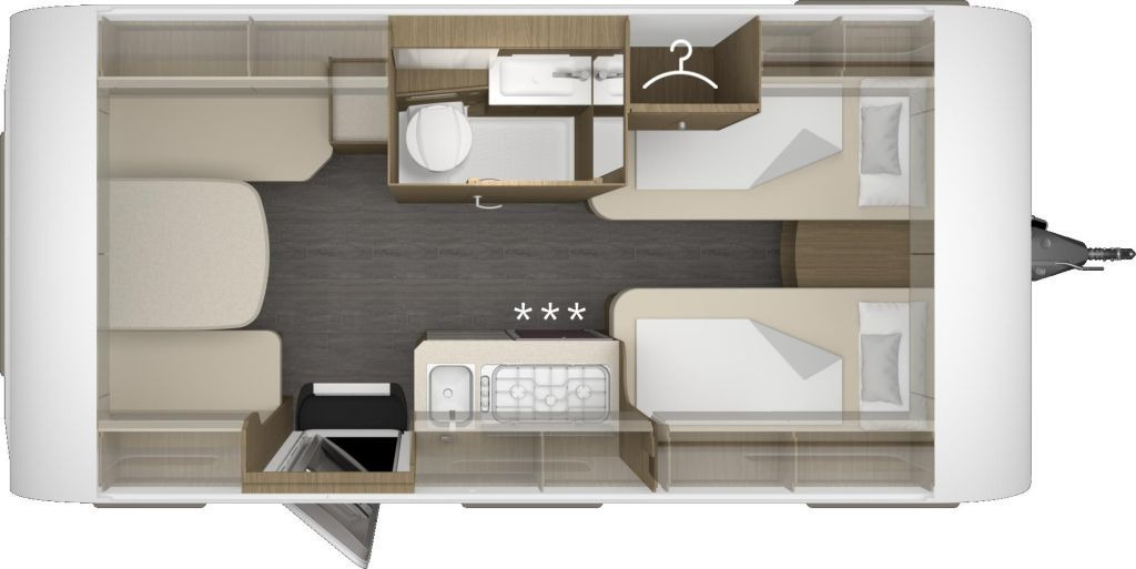 Tabbert Cazadora 460 E 2,3 Auflastung 1800 kg - Campingvogn: bilde 2 Tabbert Cazadora 460 E 2,3 Auflastung 1800 kg - Campingvogn: bilde 2