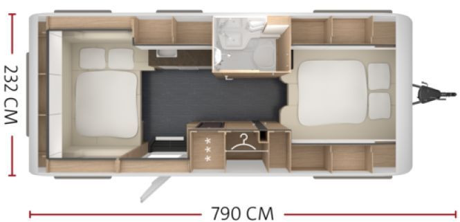 Tabbert PEP PANTIGA 550 E Leichter Hagel Bugfront - Campingvogn: bilde 2 Tabbert PEP PANTIGA 550 E Leichter Hagel Bugfront - Campingvogn: bilde 2