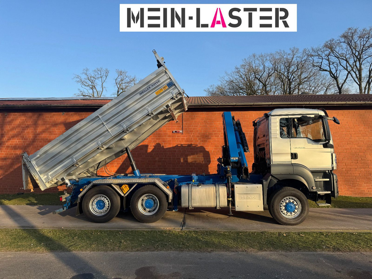 MAN Aufbau Meiller Bordmatik + HMF 1330 K4 15m Funk - Tippbil, Kranbil: bilde 5 MAN Aufbau Meiller Bordmatik + HMF 1330 K4 15m Funk - Tippbil, Kranbil: bilde 5