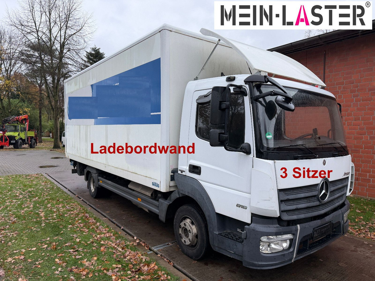Mercedes-Benz Atego 816 LBW AHK 3 Sitzer - Varebil med skap: bilde 1 Mercedes-Benz Atego 816 LBW AHK 3 Sitzer - Varebil med skap: bilde 1