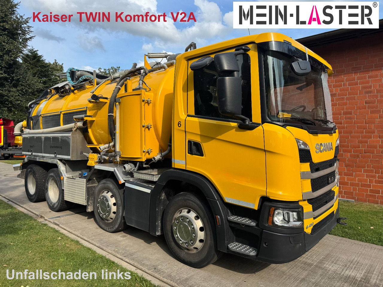 Scania G 450 8x4 Kaiser Twister Komfort V2A Funk - Vakuum lastebil: bilde 1 Scania G 450 8x4 Kaiser Twister Komfort V2A Funk - Vakuum lastebil: bilde 1
