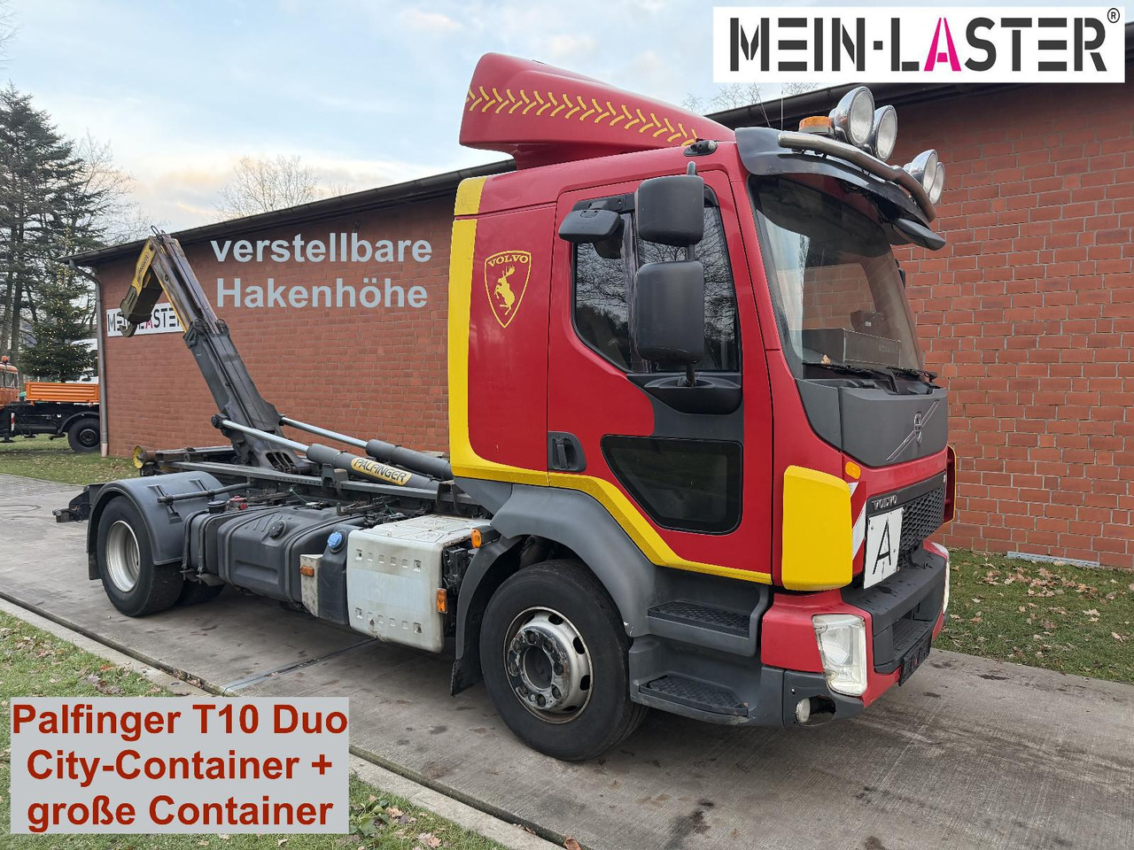 Volvo FL 250 Palfinger T10Duo City + StandardContainer - Krokbil: bilde 1 Volvo FL 250 Palfinger T10Duo City + StandardContainer - Krokbil: bilde 1