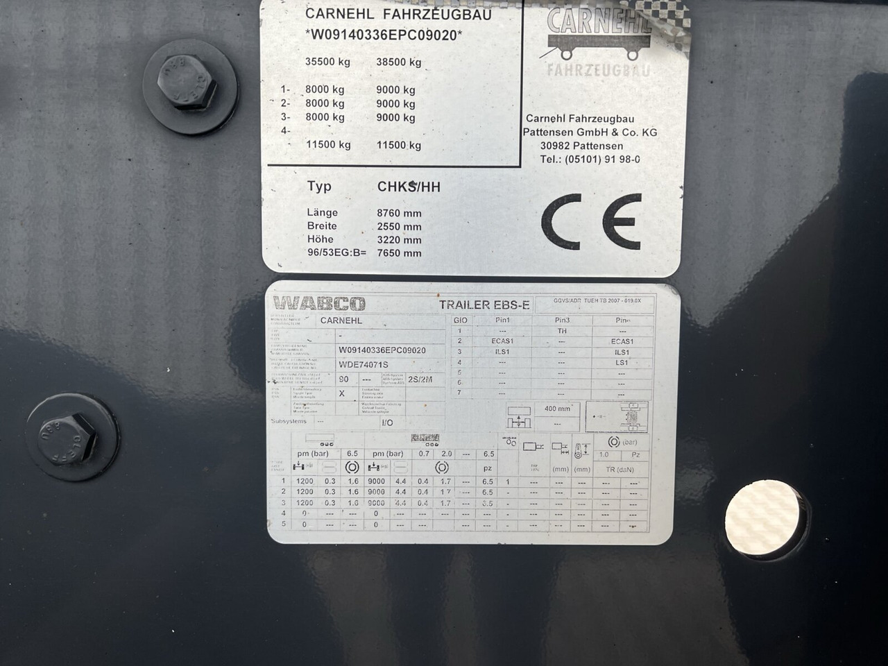 Carnehl CHKS/HH CHKS/HH, Stahlmulde ca. 26m³, 8x VORHANDEN, Liftachse - Tippsemi: bilde 2 Carnehl CHKS/HH CHKS/HH, Stahlmulde ca. 26m³, 8x VORHANDEN, Liftachse - Tippsemi: bilde 2