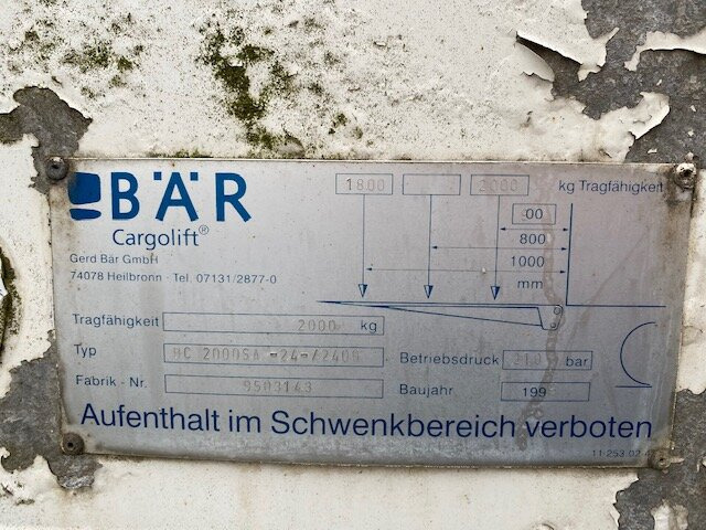 KA 18 ROHR 2-A-Kühlanhänger, LBW - Kjølehenger: bilde 5 KA 18 ROHR 2-A-Kühlanhänger, LBW - Kjølehenger: bilde 5
