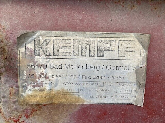 Kempf SKM 32/2 SKM 32/2 Stahlmulde ca. 24m³, Liftachse, Zwillingsbereift - Tippsemi: bilde 4 Kempf SKM 32/2 SKM 32/2 Stahlmulde ca. 24m³, Liftachse, Zwillingsbereift - Tippsemi: bilde 4