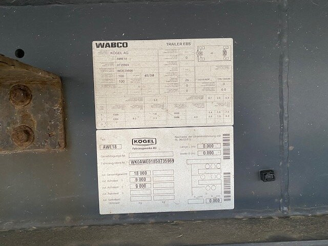 Kjølehenger Kögel AWE 18 AWE 18, Kühlanhänger, Thermo-King: bilde 7