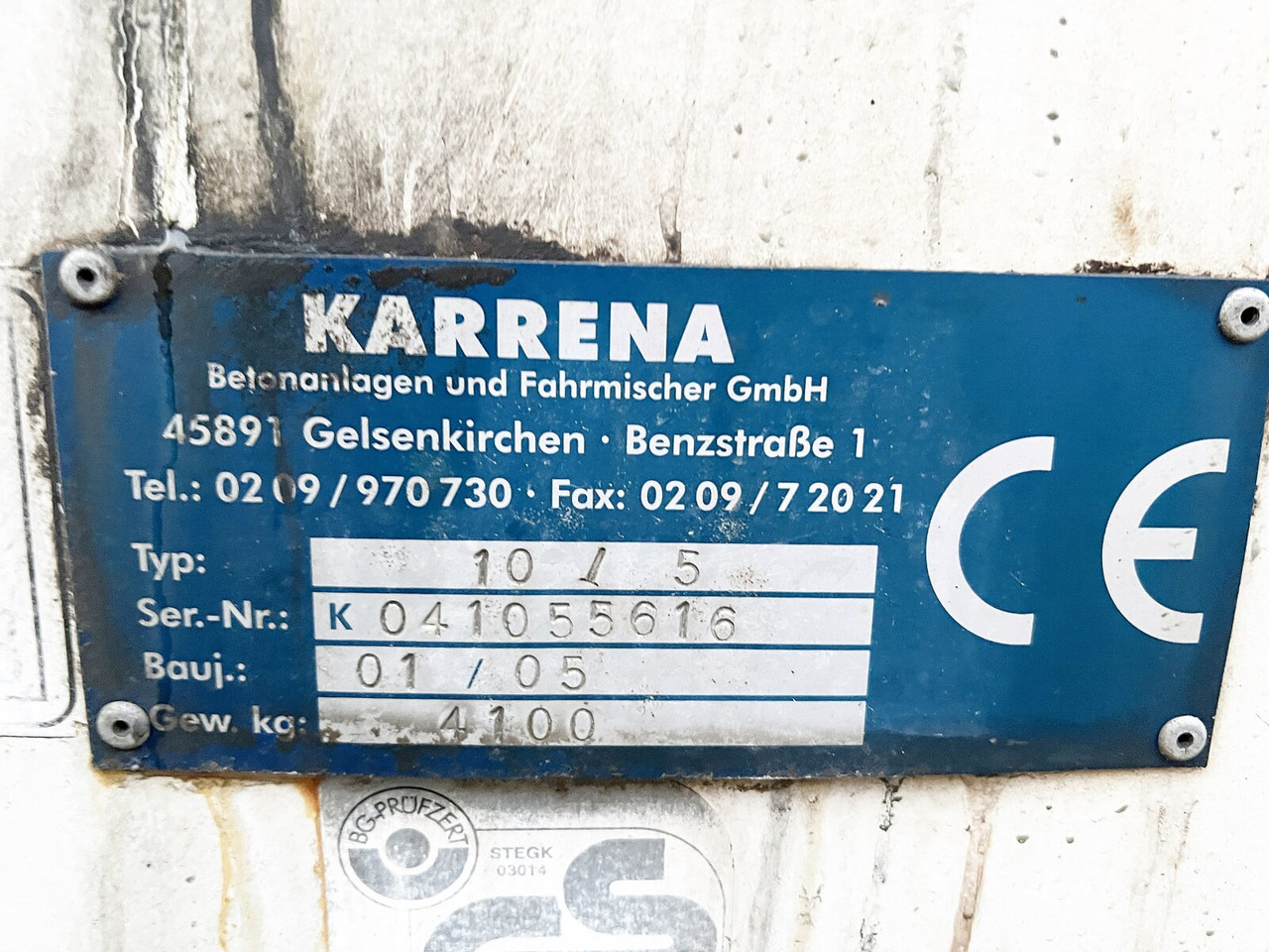 Betongbil MAN TGA 35.360 8X4 BB TGA 35.360 8X4 BB, Betonmischer Karrena 10m³: bilde 8 Betongbil MAN TGA 35.360 8X4 BB TGA 35.360 8X4 BB, Betonmischer Karrena 10m³: bilde 8