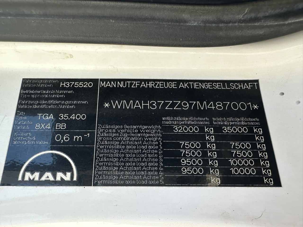 MAN TGA 35.400/440 8x4 BB TGA 35.400/440 8x4 BB - Tippbil: bilde 3 MAN TGA 35.400/440 8x4 BB TGA 35.400/440 8x4 BB - Tippbil: bilde 3