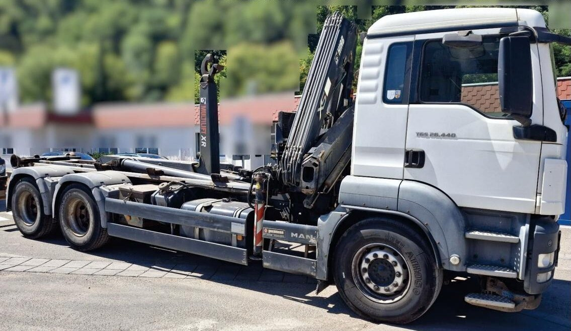 MAN TGS 26.440 BB 6x4 TGS 26.440 BB/6x4 Hiab Kran 166 BS-2-Hiduo, Multilift XR 21 S 59 Abrollanlage - Krokbil, Kranbil: bilde 1 MAN TGS 26.440 BB 6x4 TGS 26.440 BB/6x4 Hiab Kran 166 BS-2-Hiduo, Multilift XR 21 S 59 Abrollanlage - Krokbil, Kranbil: bilde 1