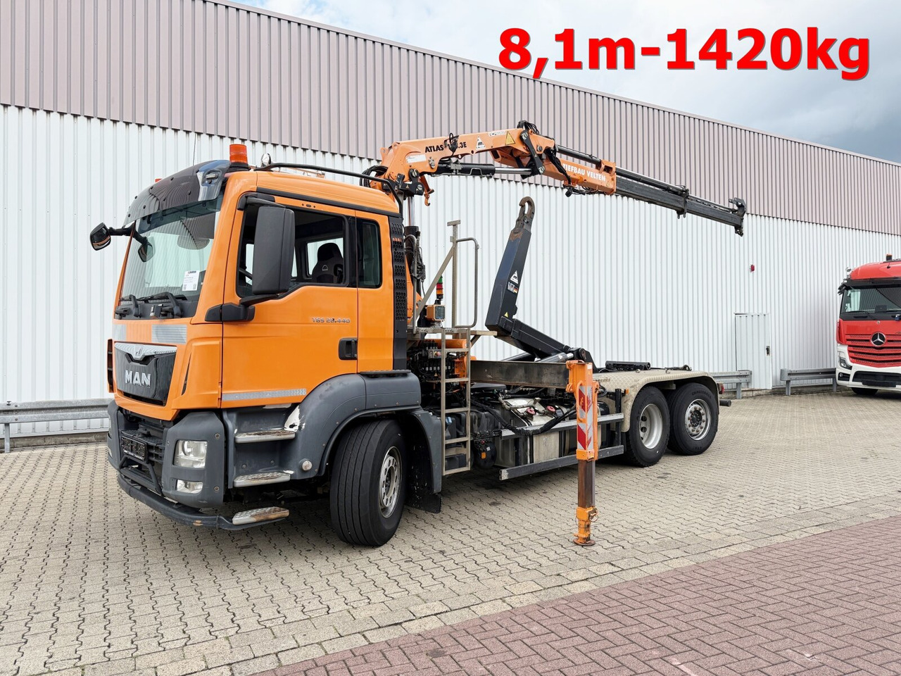 MAN TGS 28.440 6x2-4 BL TGS 28.440 6x2-4 BL, Lenk-/Liftachse, Kran Atlas 126.3E-A2L, Funk - Krokbil, Kranbil: bilde 1 MAN TGS 28.440 6x2-4 BL TGS 28.440 6x2-4 BL, Lenk-/Liftachse, Kran Atlas 126.3E-A2L, Funk - Krokbil, Kranbil: bilde 1