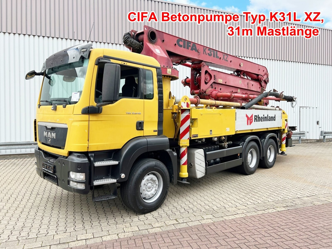 MAN TGS 33.440 6X4 BB TGS 33.440 6X4 BB, Betonpumpe CIFA K31L XZ, 31m Mast - Betongpumpe: bilde 1 MAN TGS 33.440 6X4 BB TGS 33.440 6X4 BB, Betonpumpe CIFA K31L XZ, 31m Mast - Betongpumpe: bilde 1