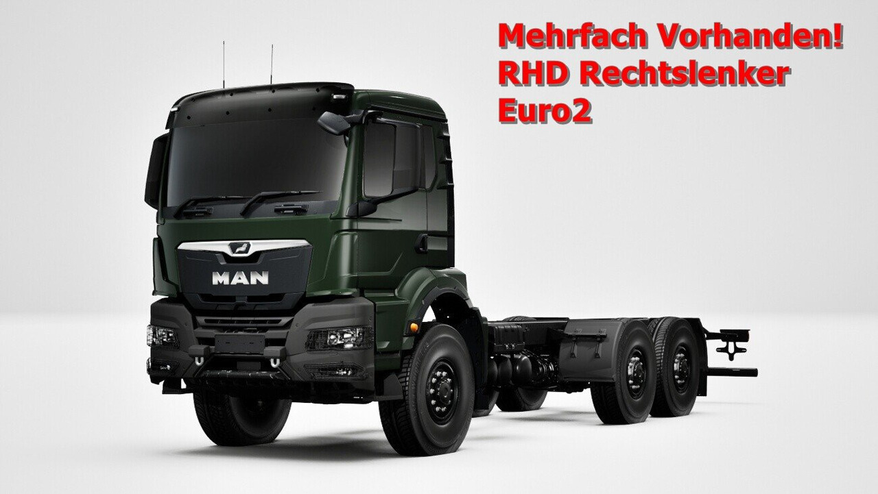 MAN TGS 33.440 6x6 BB CH RHD TGS 33.440 6x6 BB CH RHD, Euro2, Rechtslenker, Einzelbereifung - Chassis lastebil: bilde 1 MAN TGS 33.440 6x6 BB CH RHD TGS 33.440 6x6 BB CH RHD, Euro2, Rechtslenker, Einzelbereifung - Chassis lastebil: bilde 1